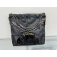 Chanel 22 SMALL HANDBAG Patchwork Shiny Calfskin & Gold-Tone Metal AS3260 High