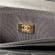 Chanel WALLET ON CHAIN Shiny Lambskin & Gold-Tone Metal Black A