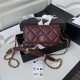 Chanel WALLET ON CHAIN Shiny Lambskin & Gold-Tone Metal Wine A