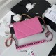 Chanel 19 WALLET ON CHAIN Pink A