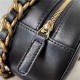 Chanel 19 CLUTCH WITH CHAIN Lambskin Gold/Silver-Tone & Ruthenium-Finish Metal Black A