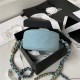 Chanel 19 CLUTCH WITH CHAIN Blue A