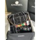 Chanel 22 LARGE HANDBAG Tweed & Gold-Tone Metal AS3262 High