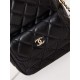 Chanel Mini Backpack Lambskin Gold-Tone Metal AP3753 Black High