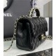 Chanel MINI FLAP BAG With Top Diamond Handle Lambskin & Gold-Tone Metal AS4140 Black High