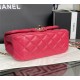 Chanel MINI FLAP BAG With Top Diamond Handle Lambskin & Gold-Tone Metal AS4140 Fuchsia High