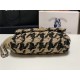 Chanel 19 Flap Bag Tweed Gold-Tone Houndstooth Black-Beige High