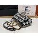 Chanel 19 Flap Bag Tweed Gold-Tone Houndstooth Black-White High