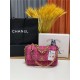 Chanel 19 Flap Bag Tweed Gold-Tone Houndstooth Fuchsia High