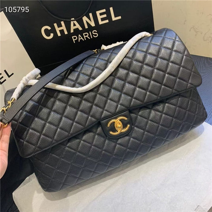 Chanel Timeless XXL Gold Metal Black High