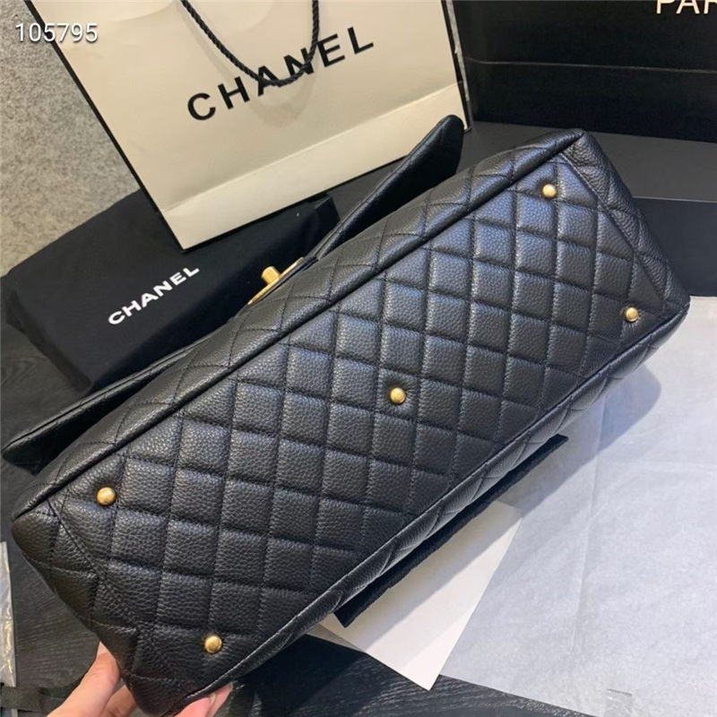 Chanel Timeless XXL Gold Metal Black High