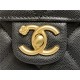 Chanel CHAIN BACKPACK Grained Calfskin & Gold-Tone Metal AS4490 Black A