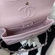 Small CLASSIC HANDBAG Lambskin Silver Metal Lilac A