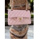 Small CLASSIC HANDBAG Lambskin Gold Metal Pink A