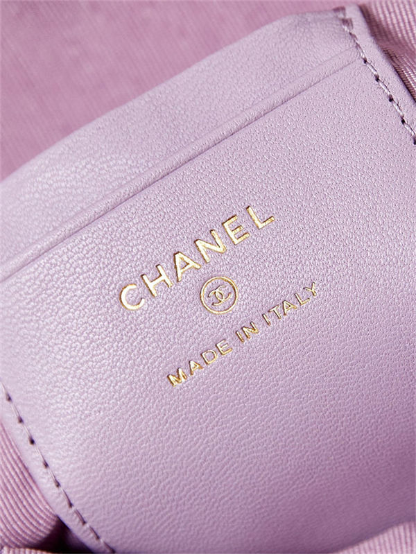 Chanel Mini Backpack Lambskin Gold-Tone Metal AP3753 Lilac High