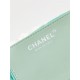 Chanel 22 MINI HANDBAG Patent Gradient Calfskin & Lacquered Metal Green AS3980 High