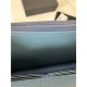 Classic Wallet on Chain AP0250 Grained Calfskin Blue Silver Metal A