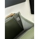 Classic Wallet on Chain AP0250 Grained Calfskin Green Gold Metal B