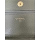 Classic Wallet on Chain AP0250 Grained Calfskin Green Gold Metal B