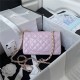 Mini CLASSIC HANDBAG Lambskin Gold Metal Lilac A