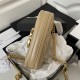 Chanel FLAP PHONE HOLDER WITH CHAIN Shiny Lambskin & Gold-Tone Metal AP3207 Beige A