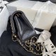 Mini CLASSIC HANDBAG Lambskin Gold Metal Black A