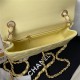 Mini CLASSIC HANDBAG Lambskin Gold Metal Yellow A