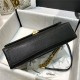 Chanel FLAP BAG Grained Calfskin & Gold-Tone Metal AS2764 Black High