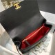 Chanel FLAP BAG Grained Calfskin & Gold-Tone Metal AS2764 Black High