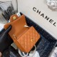 SuperMini CLASSIC HANDBAG Lambskin Gold Metal Caramel B