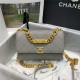 Chanel MINI FLAP BAG Grained Calfskin & Gold-Tone Metal AS2711 Grey High