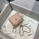 Chanel Small Vanity with Chain Grained Calfskin & Gold-Tone Metal Pink High