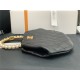 Chanel CLUTCH Lambskin Imitation Pearls & Gold-Tone Metal AS2609 Black High