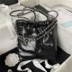 Chanel 22 MINI HANDBAG Shiny Calfskin Black & Silver-Tone Metal AS3980 High