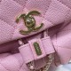 Chanel SMALL BACKPACK AS3787 Grained Shiny Calfskin & Gold-Tone Metal Pink A