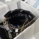 Chanel 22 MINI HANDBAG Shiny Calfskin Black & Gold-Tone Metal AS3980 High