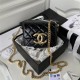 Chanel CLUTCH WITH CHAIN Shiny Lambskin & Gold-Tone Metal AP3854 Black A