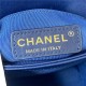 Chanel MINI FLAP BAG Calfskin & Gold-Tone Metal AS2638 Royal Blue A