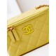 Chanel Vanity with Chain AP3940 Lambskin Yellow High