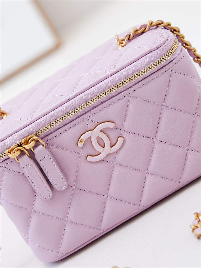 Chanel Vanity with Chain AP3940 Lambskin Pink High