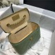 Chanel Vanity with Chain Lambskin Gold Metal Green High