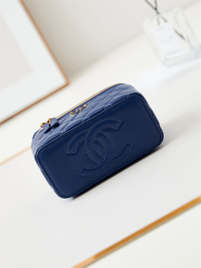 Chanel Vanity with Chain AP3940 Lambskin Blue High