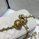 Chanel Vanity with Chain Lambskin Gold Metal White High