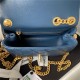 Chanel SUPERMINI FLAP BAG AS4040 Lambskin & Gold-Tone Metal Blue-Navy High