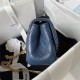 Chanel SUPERMINI FLAP BAG AS4040 Lambskin & Gold-Tone Metal Blue-Navy High