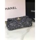 Chanel 19 Flap Bag Tweed, Gold-Tone, Silver-Tone & Ruthenium-Finish Metal Black & Ecru High