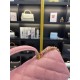 MINI FLAP BAG WITH TOP HANDLE AS2431 Grained Calfskin & Gold-Tone Pink High