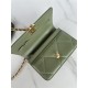 Chanel 19 WALLET ON CHAIN-A Shiny Lambskin, Gold/Silver-Tone & Ruthenium-Finish Metal Green A