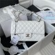 Medium CLASSIC HANDBAG Lambskin White Silver Metal A