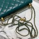 Chanel WALLET ON CHAIN Calfskin & Gold-Tone Metal AP2289 Olive High